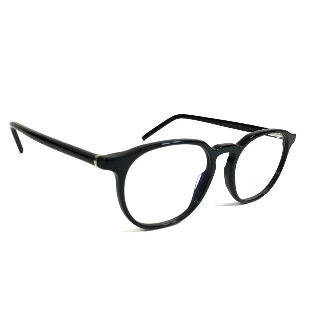 Tom Davies Eyeglasses Frames TD761 Col. 1011 Black Square Full Rim 49-18-145